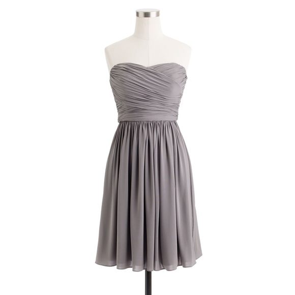 J.Crew Arabelle Bridesmaid Dress (Gray) - Picture 1 of 7
